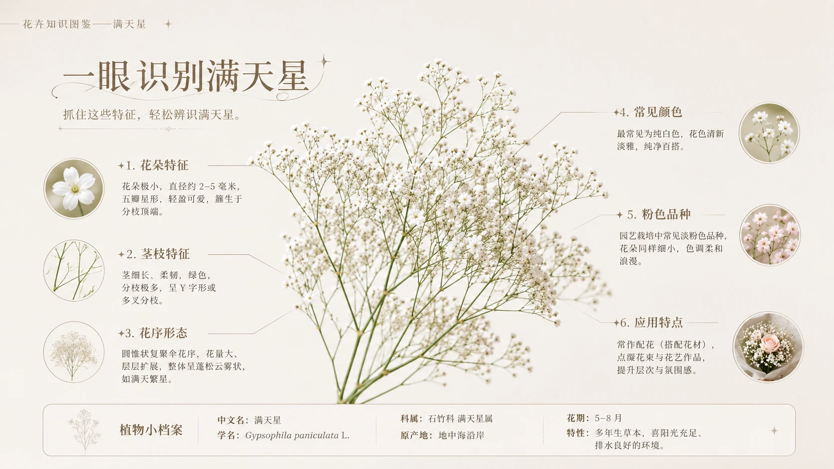 万物知识图鉴系列作品PPT——满天星 - 预览图1