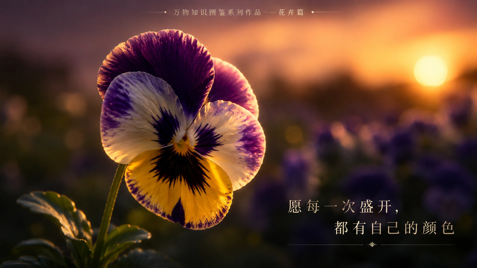 万物知识图鉴系列作品PPT——三色堇 - 预览图3