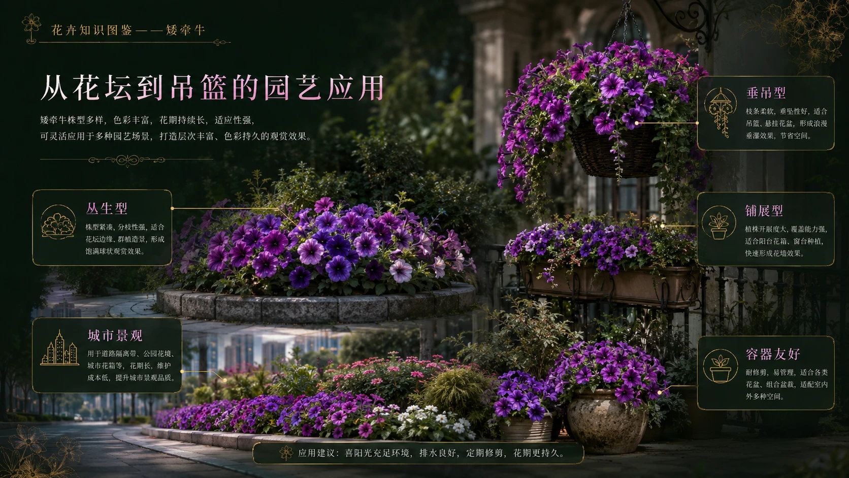 万物知识图鉴系列作品PPT——矮牵牛【4K】 - 预览图2