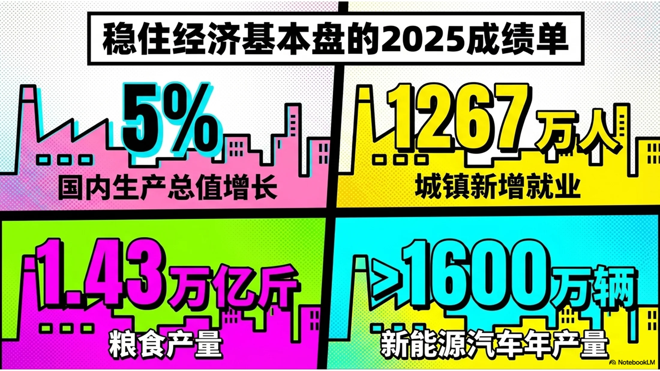 鲜艳波普艺术风格政府工作报告PPT - 预览图2