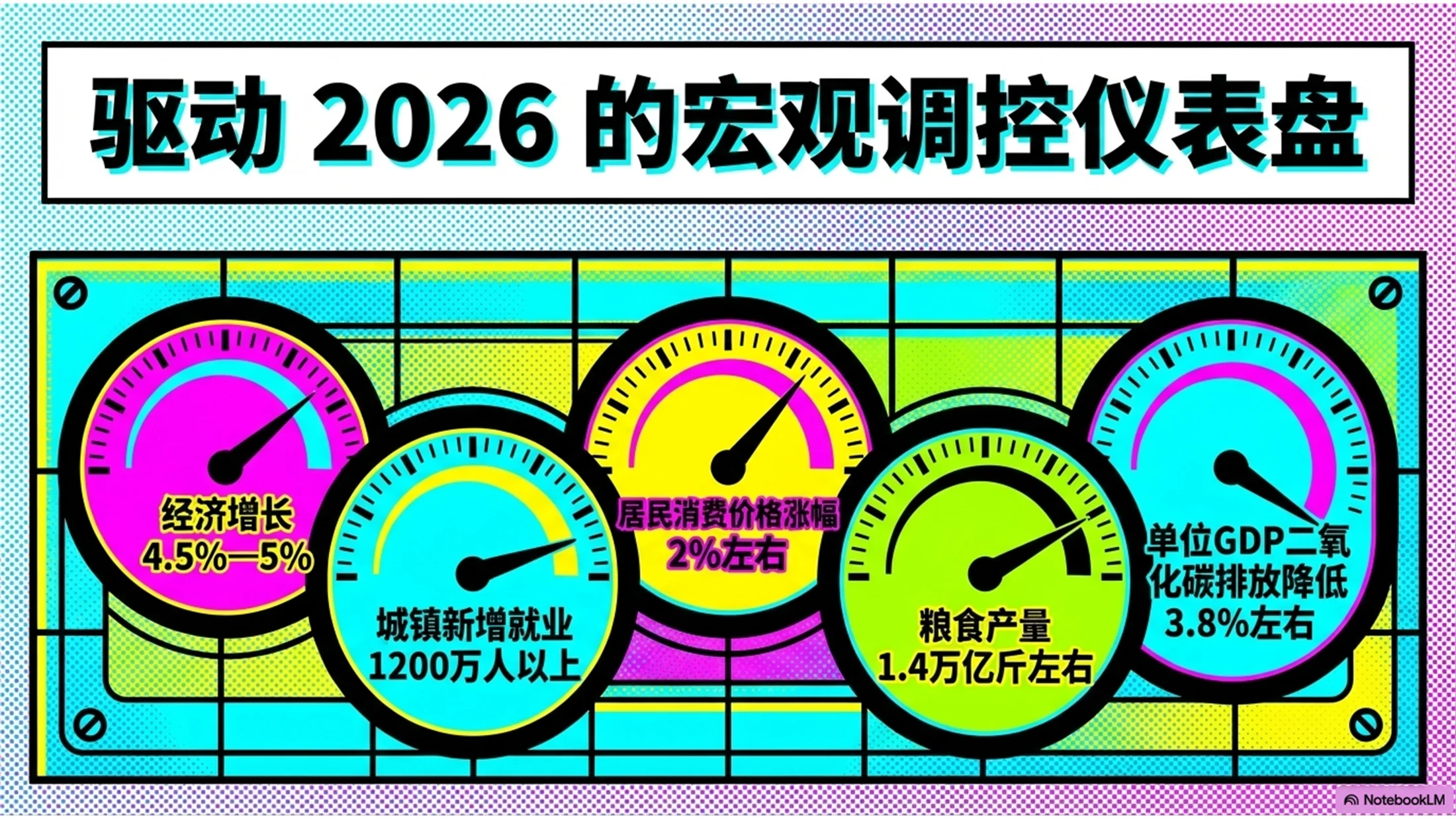 鲜艳波普艺术风格政府工作报告PPT - 预览图6