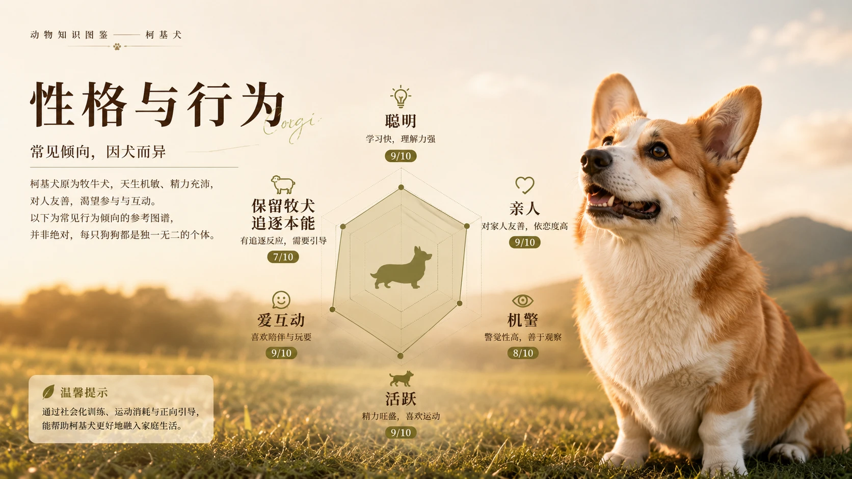 万物知识图鉴系列作品PPT——柯基犬 - 预览图2