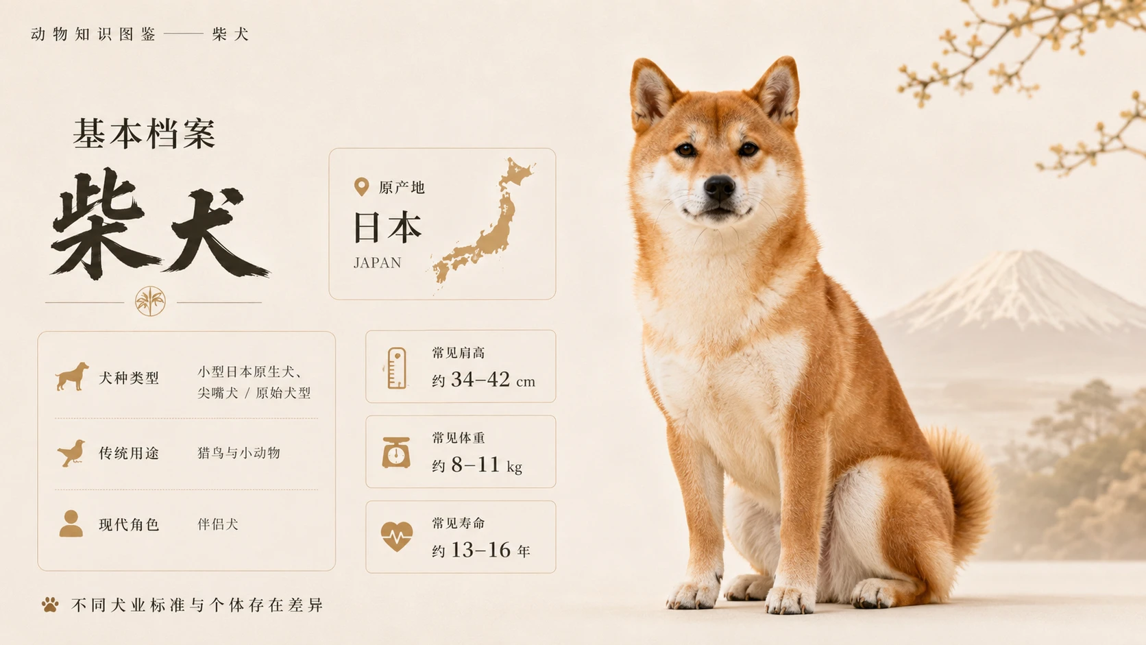 万物知识图鉴系列作品PPT——柴犬【4K】 - 预览图2
