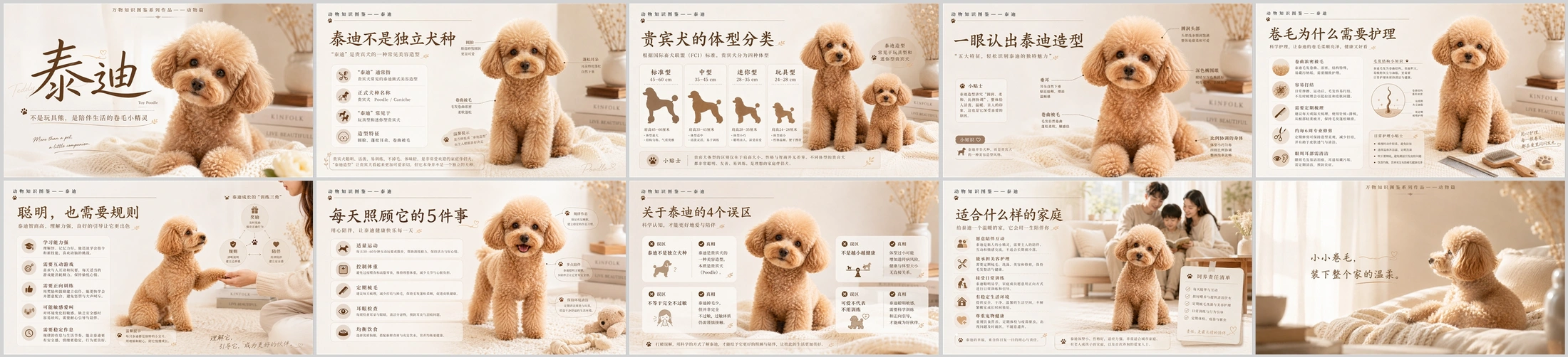 万物知识图鉴系列作品PPT——泰迪 - 预览图4