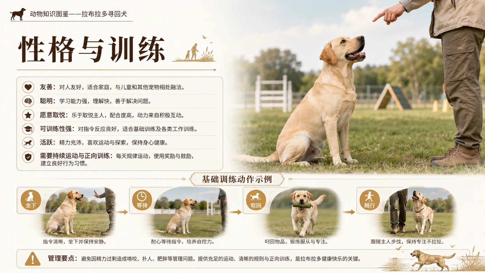 万物知识图鉴系列作品PPT——拉布拉多寻回犬 - 预览图2