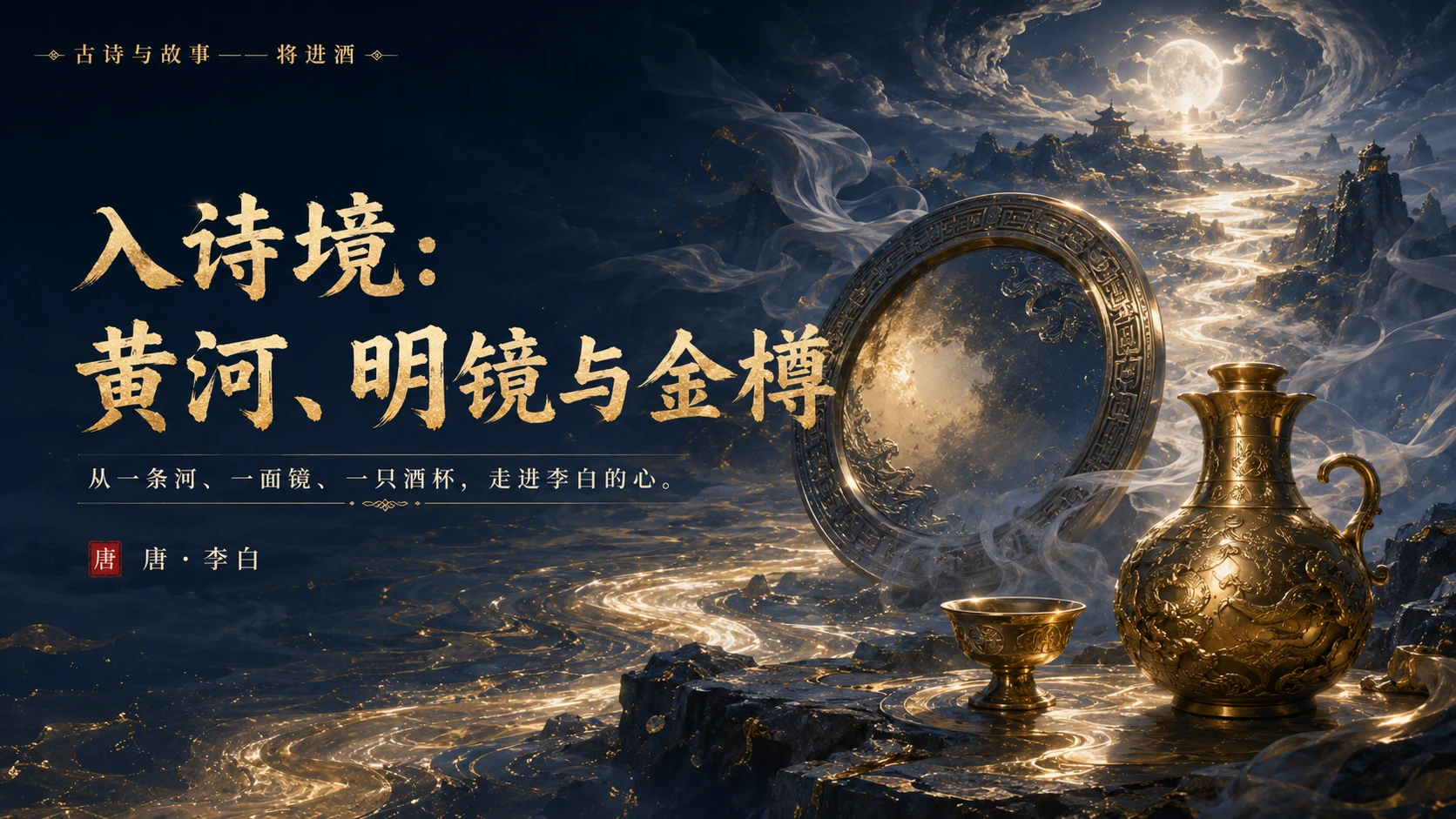 古诗与故事系列作品PPT——将进酒【2K】 - 预览图7