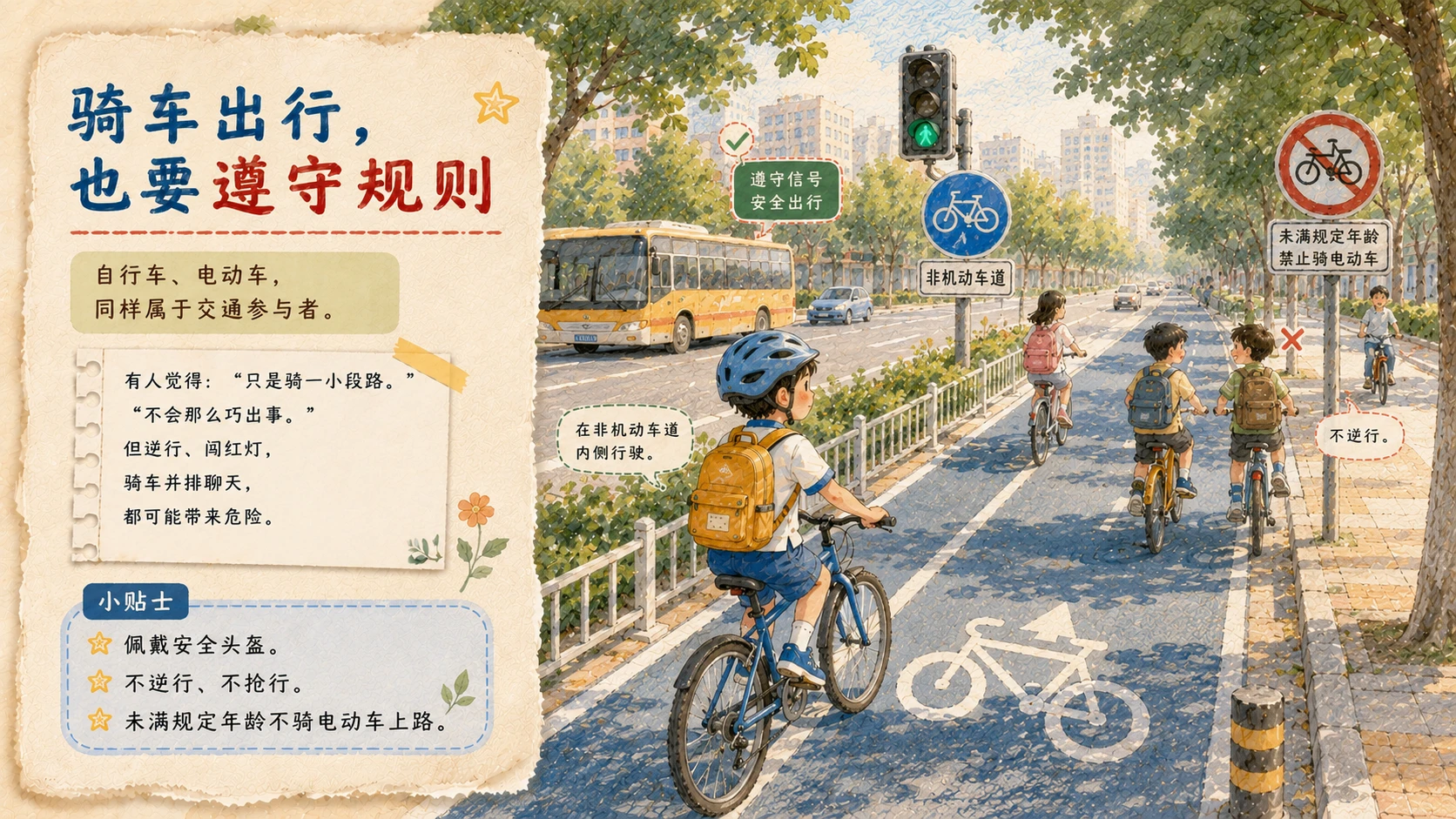 别让危险步抢先一步——中小学生交通安全指南 - 预览图6