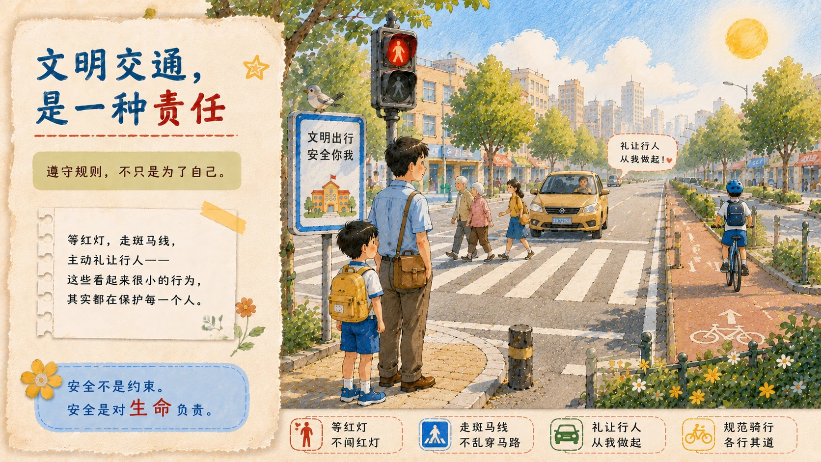 别让危险步抢先一步——中小学生交通安全指南 - 预览图9