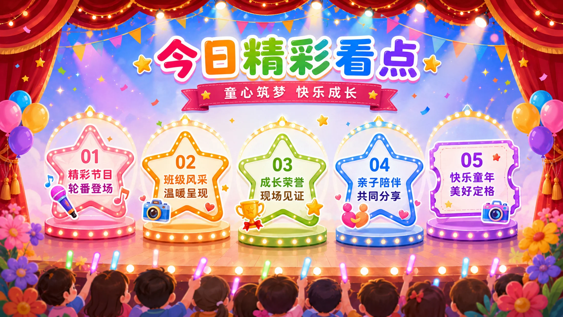 六一儿童节活动策划方案PPT｜幼儿园小学亲子活动方案模板 - 预览图6