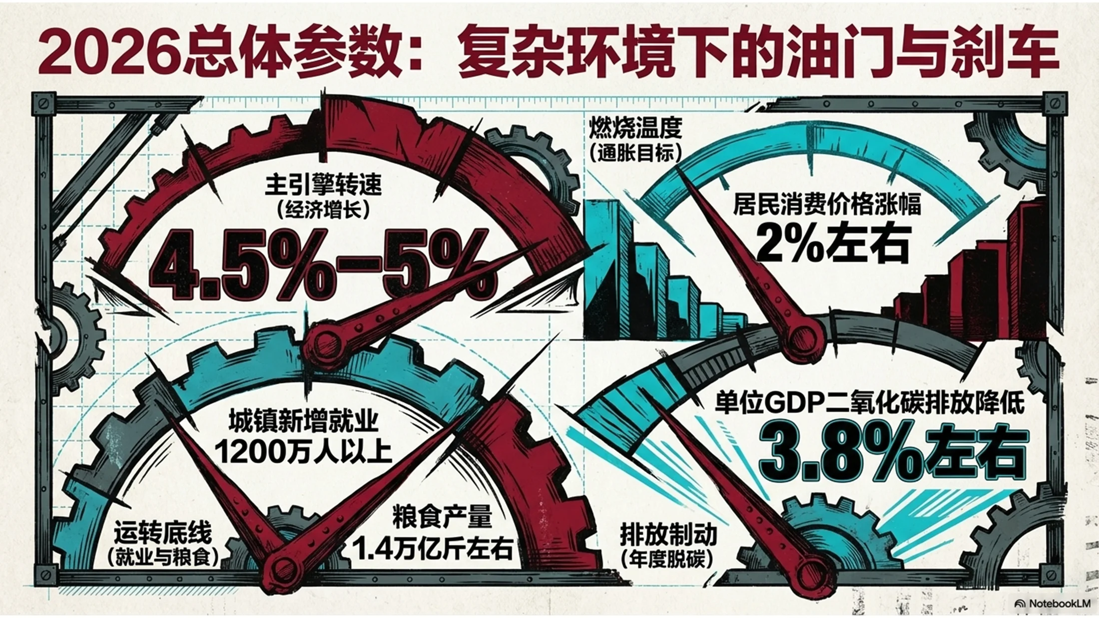 复古表现主义风格政府工作报告PPT - 预览图5