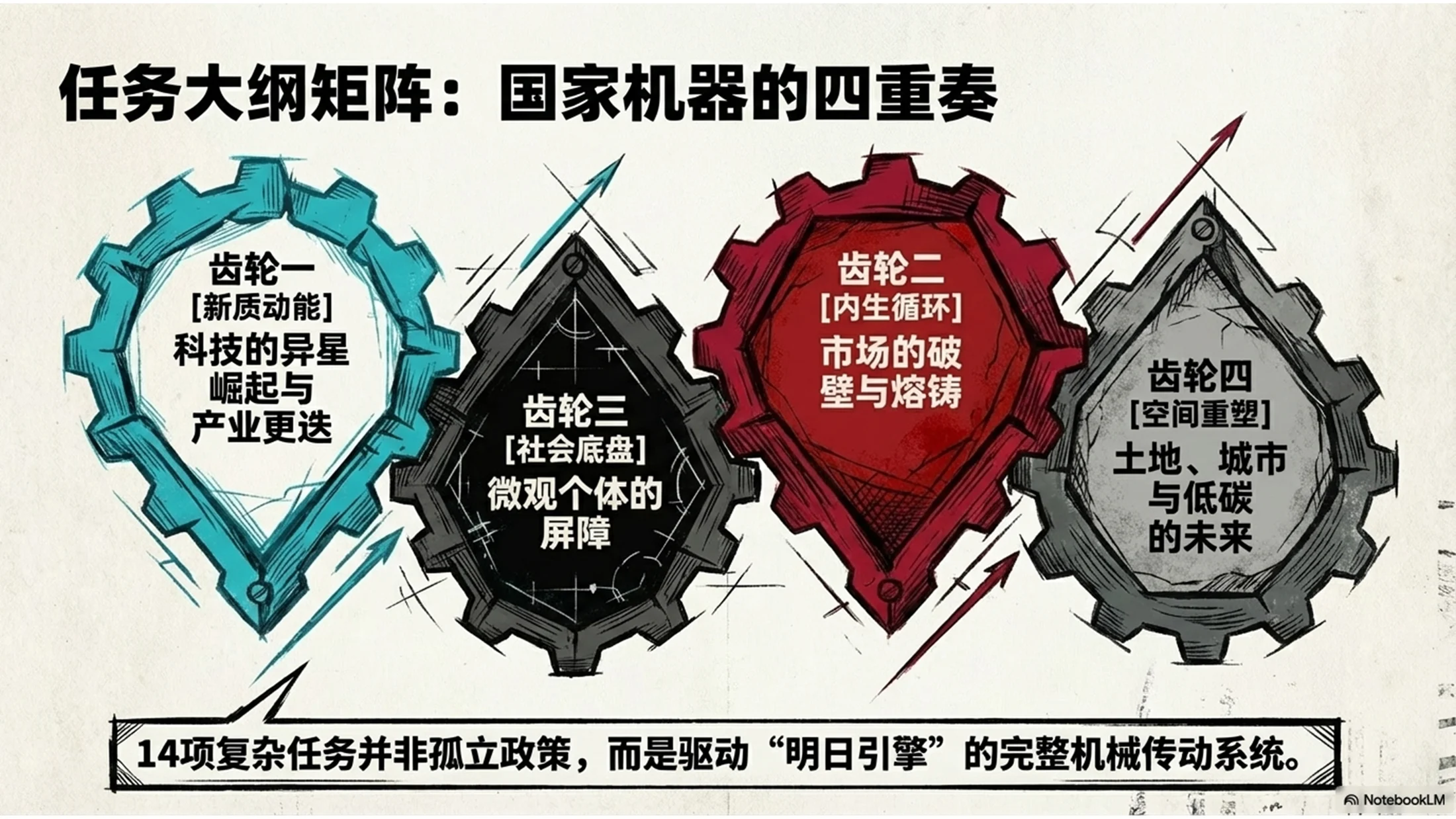 复古表现主义风格政府工作报告PPT - 预览图7