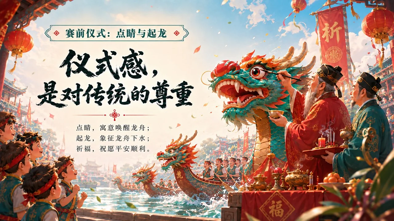 鼓声里的端午节：中小学生赛龙舟传统文化课PPT - 预览图11