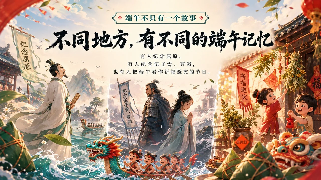鼓声里的端午节：中小学生赛龙舟传统文化课PPT - 预览图6