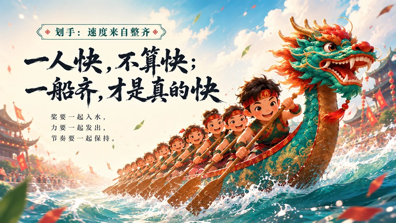 鼓声里的端午节：中小学生赛龙舟传统文化课PPT - 预览图9