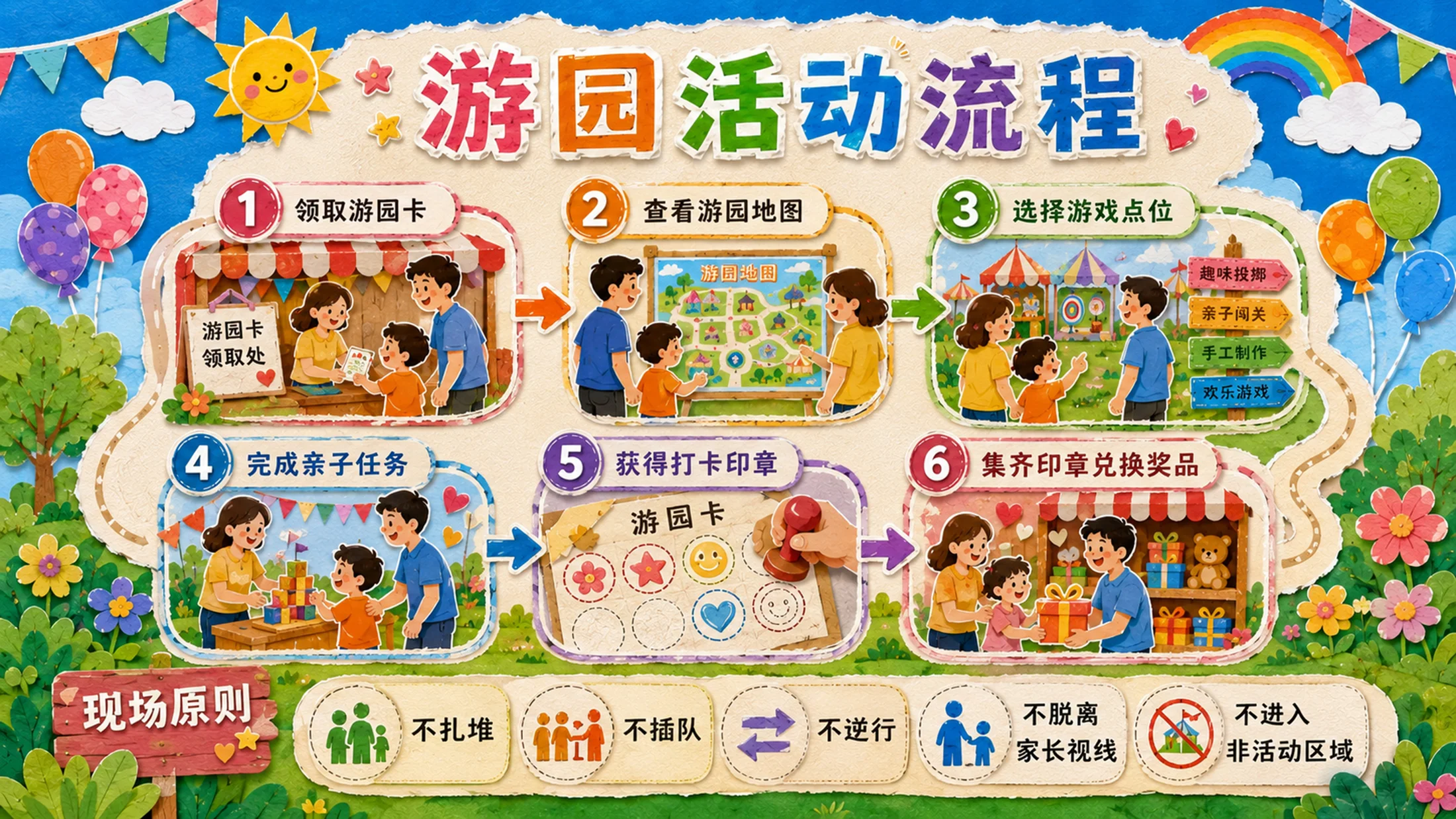 六一儿童节游园会活动PPT模板｜亲子互动游戏策划方案 - 预览图11