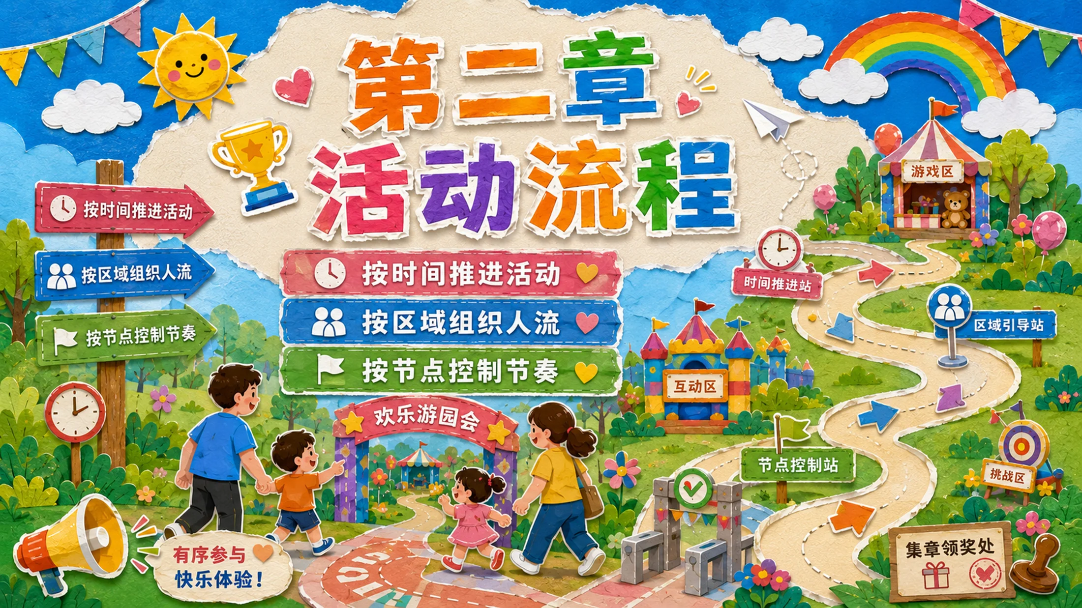 六一儿童节游园会活动PPT模板｜亲子互动游戏策划方案 - 预览图7