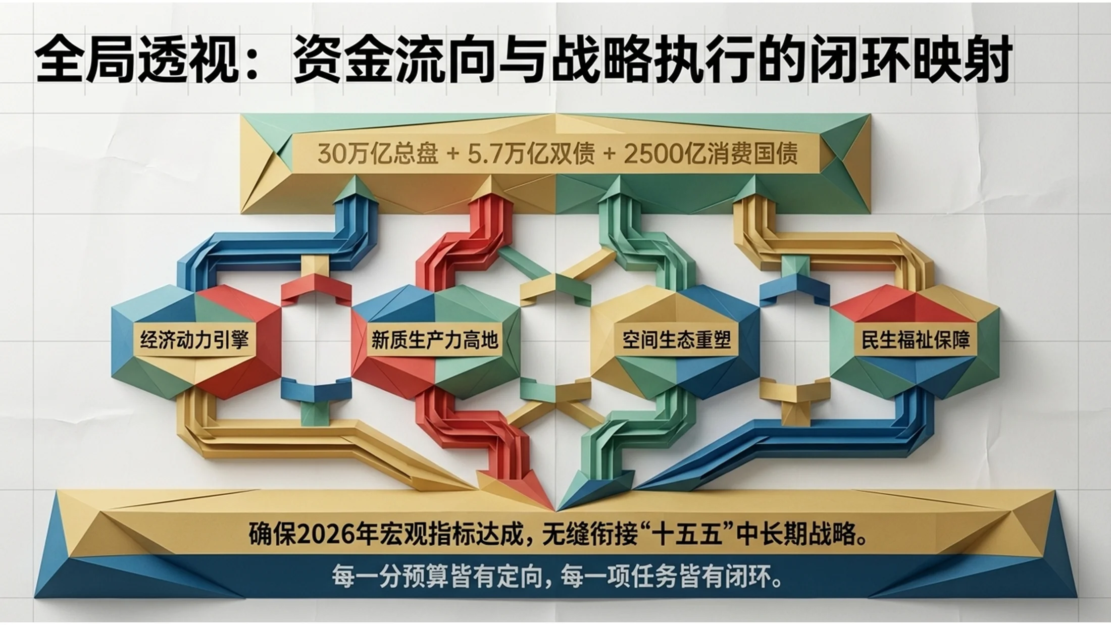 现代折纸艺术风格政府工作报告PPT - 预览图10