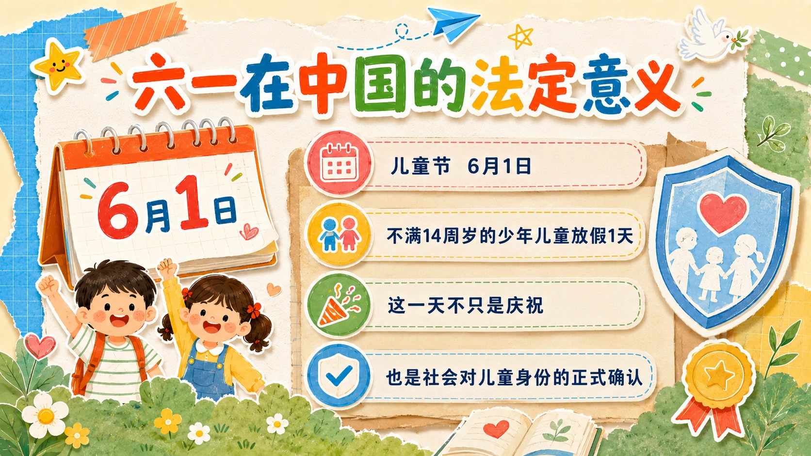《为什么是六一》童年探索手账风PPT - 预览图11
