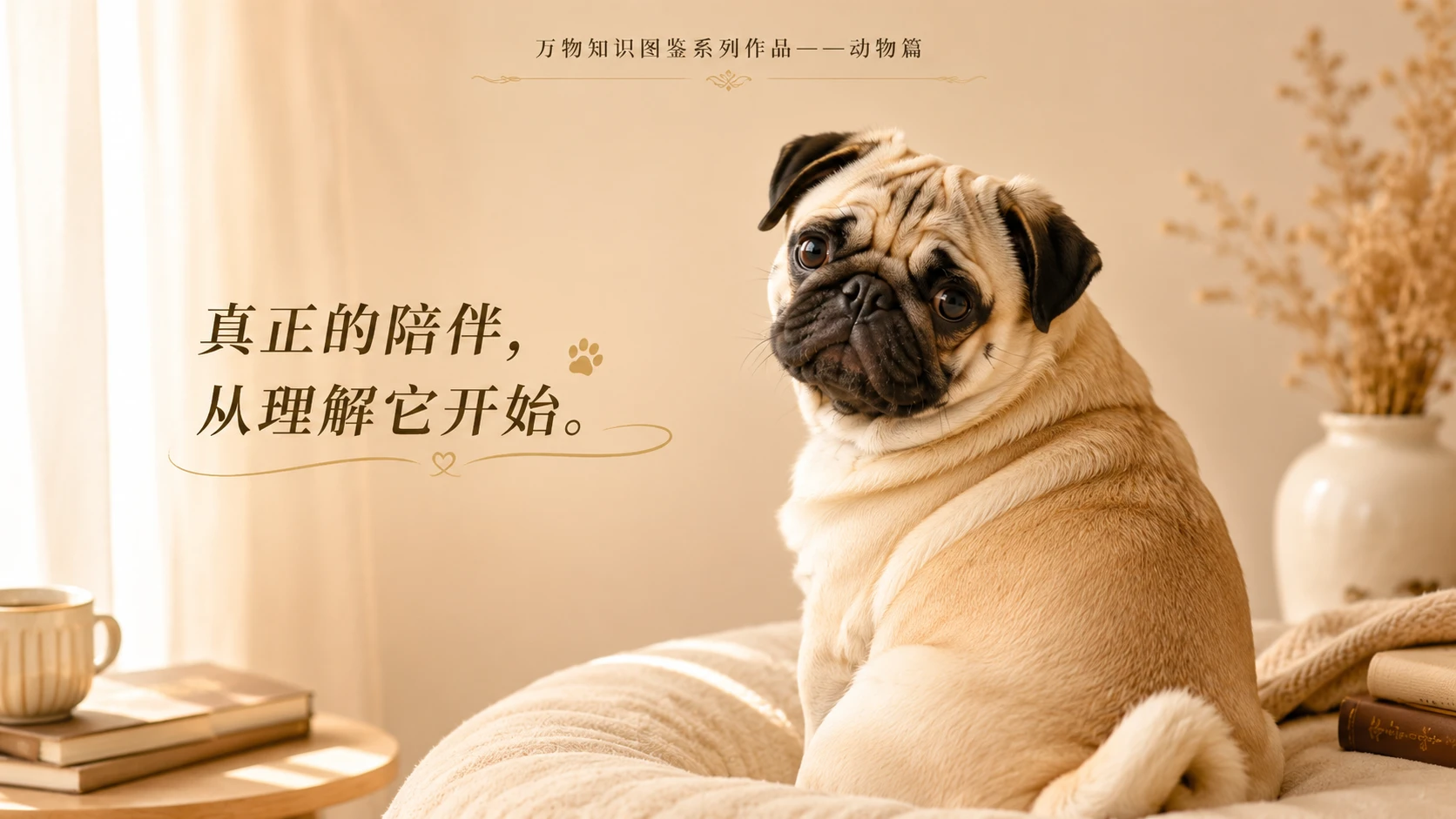 万物知识图鉴系列作品PPT——巴哥犬 - 预览图3