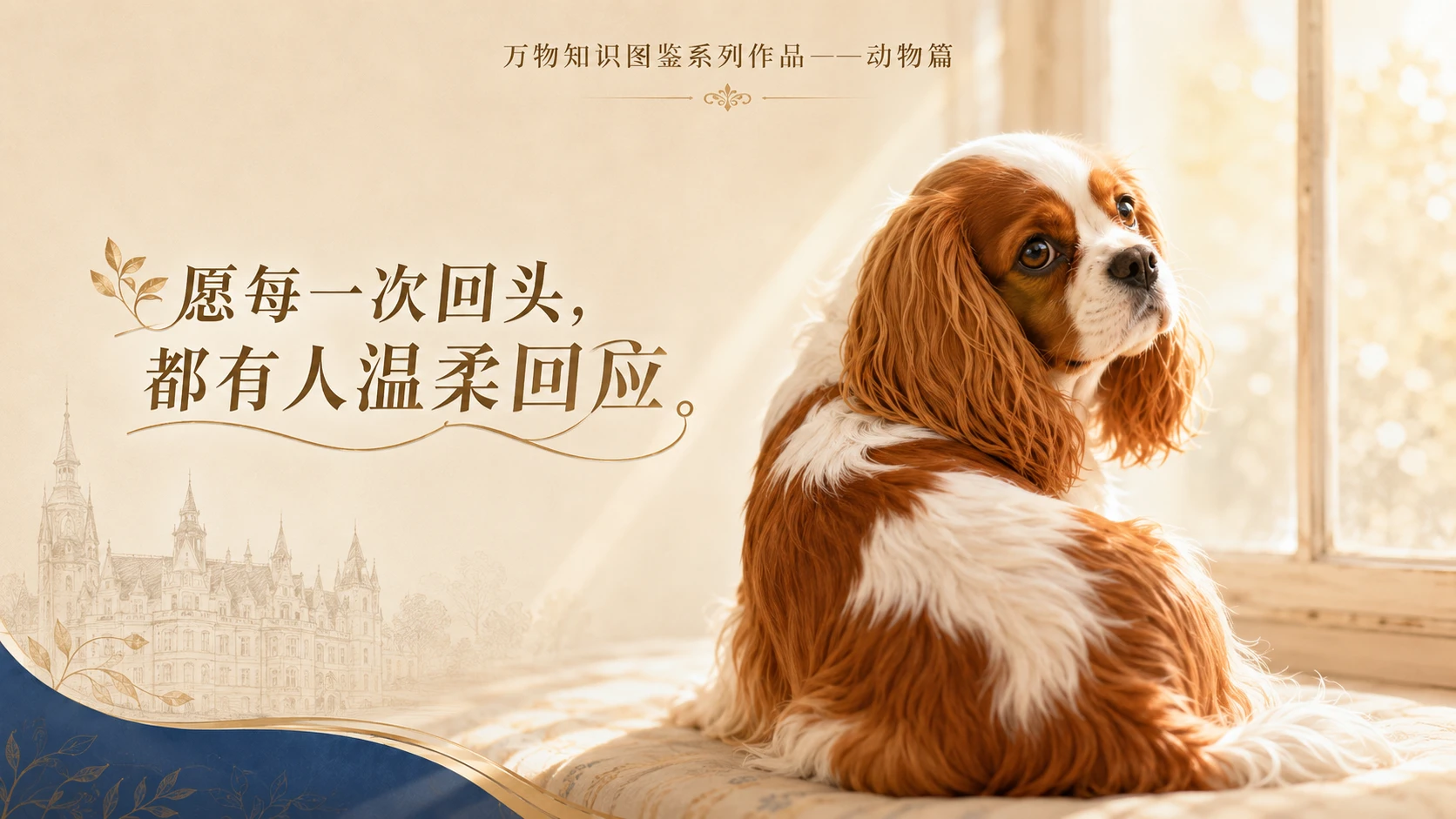 万物知识图鉴系列作品PPT——查理王小猎犬 - 预览图3