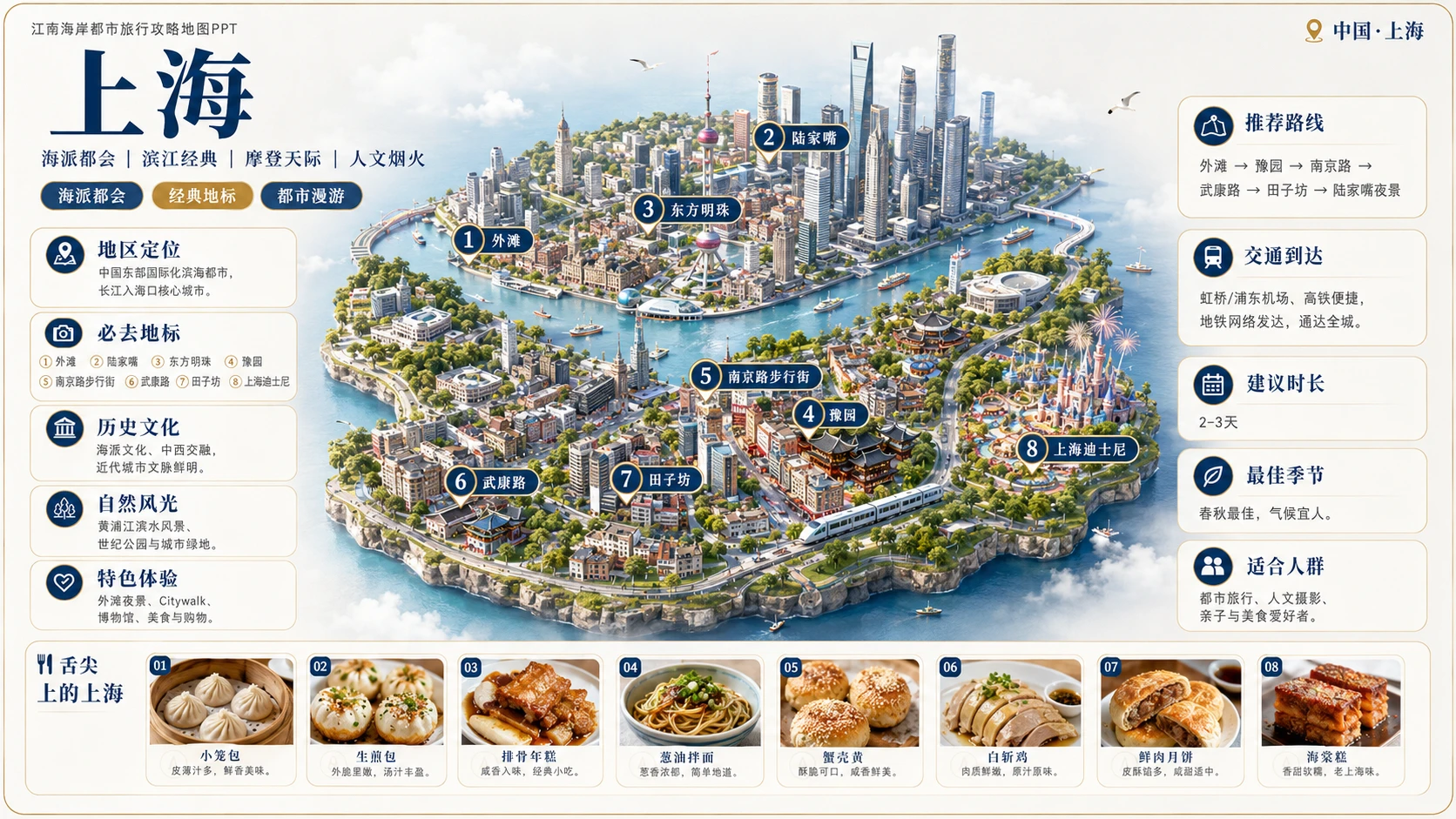 江南海岸都市档案型_8个省级入口94个地级市旅行攻略地图PPT - 预览图1