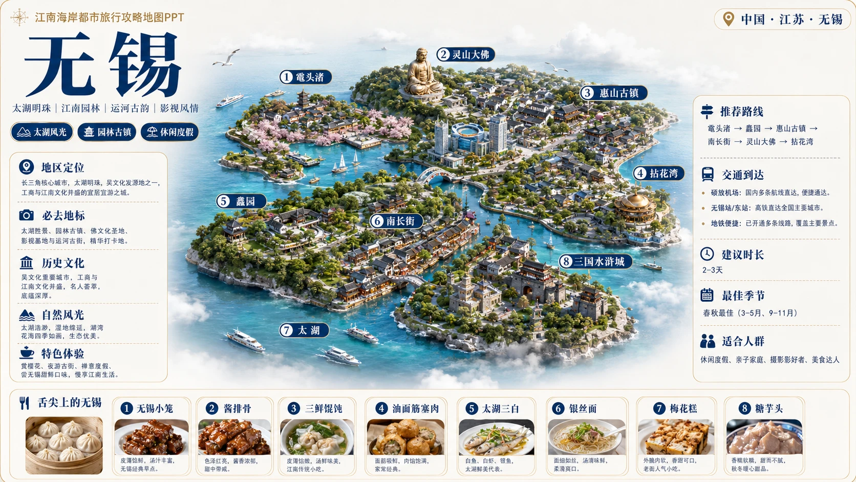 江南海岸都市档案型_8个省级入口94个地级市旅行攻略地图PPT - 预览图2