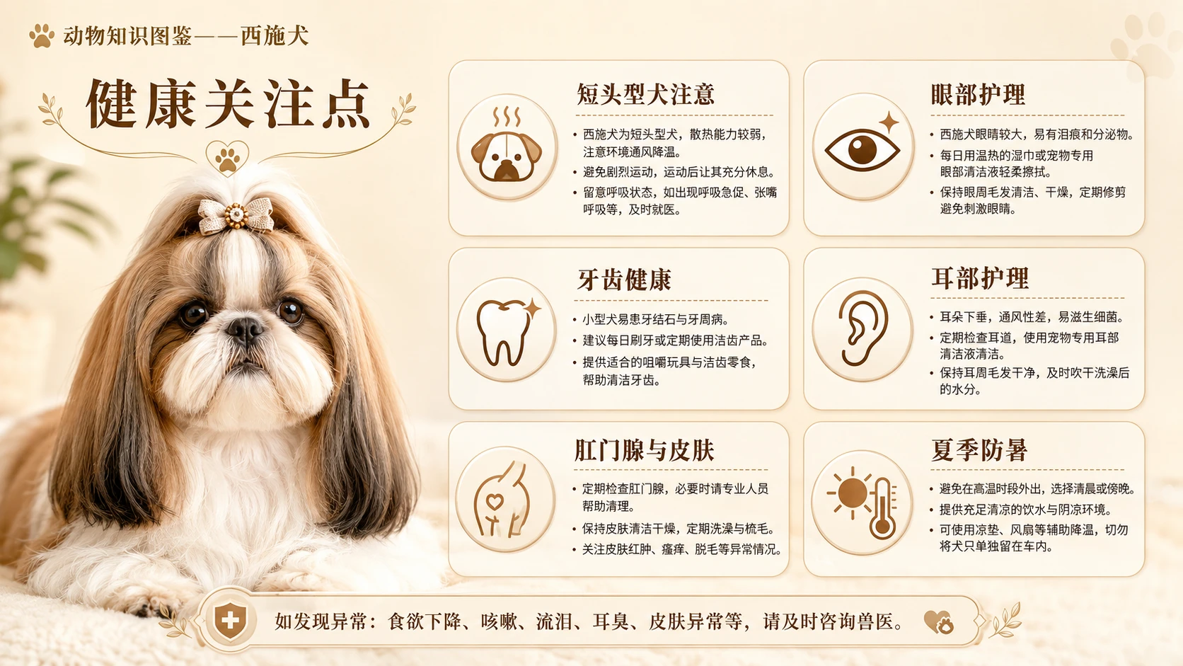 万物知识图鉴系列作品PPT——西施犬 - 预览图2