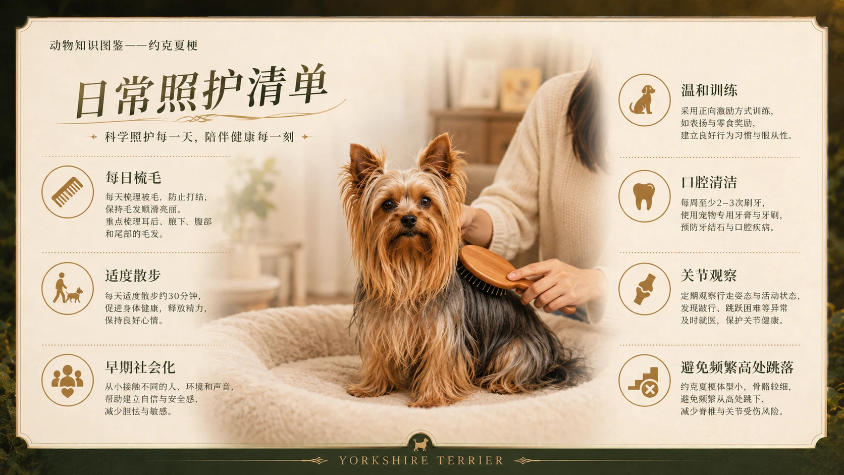 万物知识图鉴系列作品PPT——约克夏梗 - 预览图2