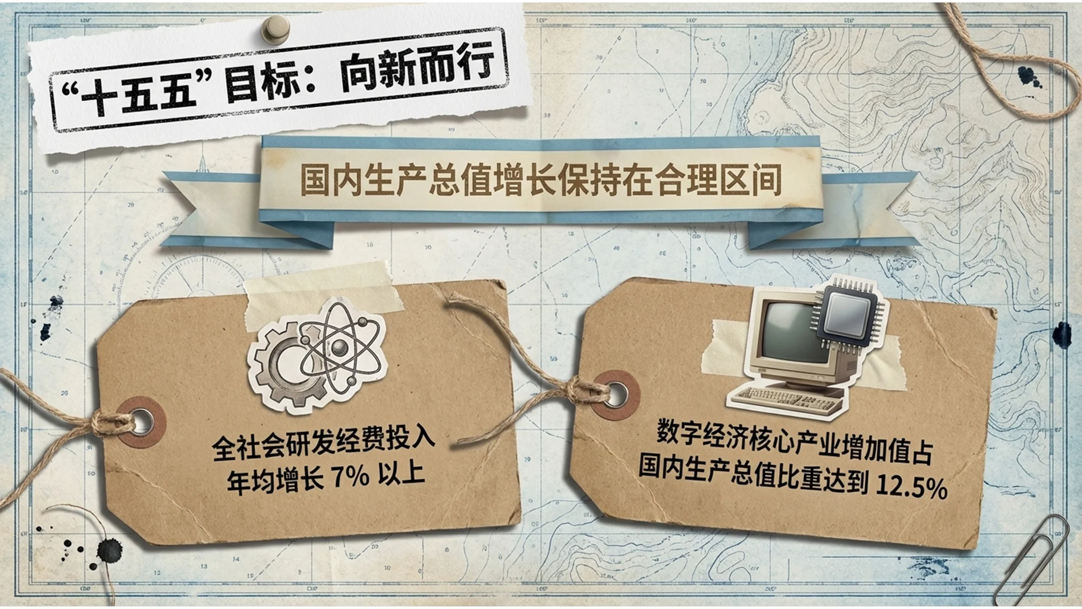 手工拼贴艺术风格政府工作报告PPT - 预览图3