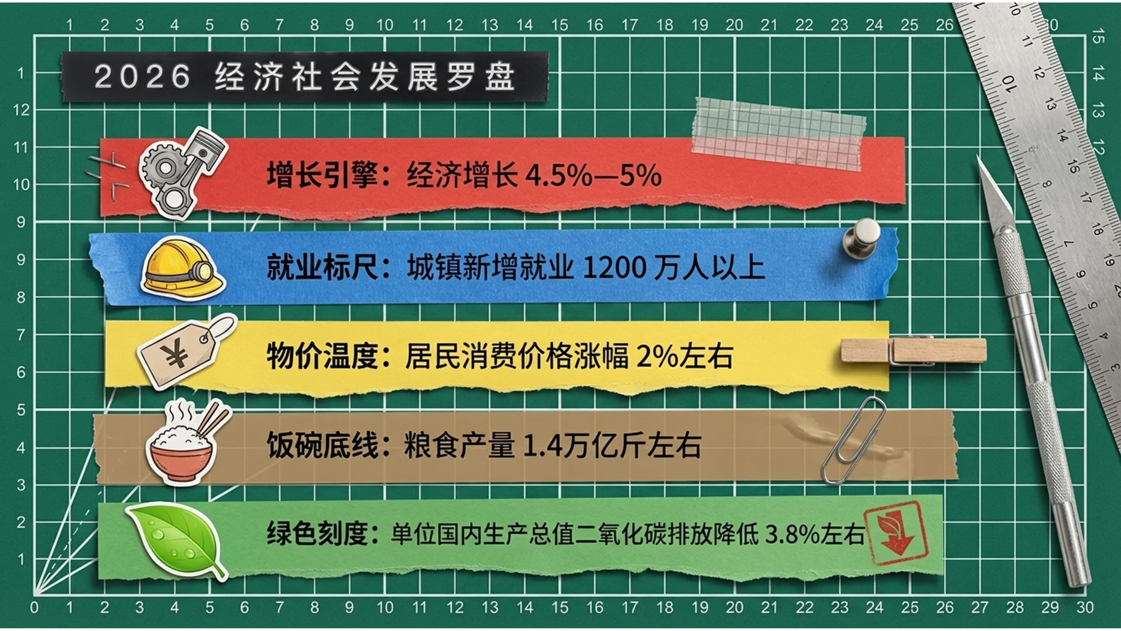 手工拼贴艺术风格政府工作报告PPT - 预览图5