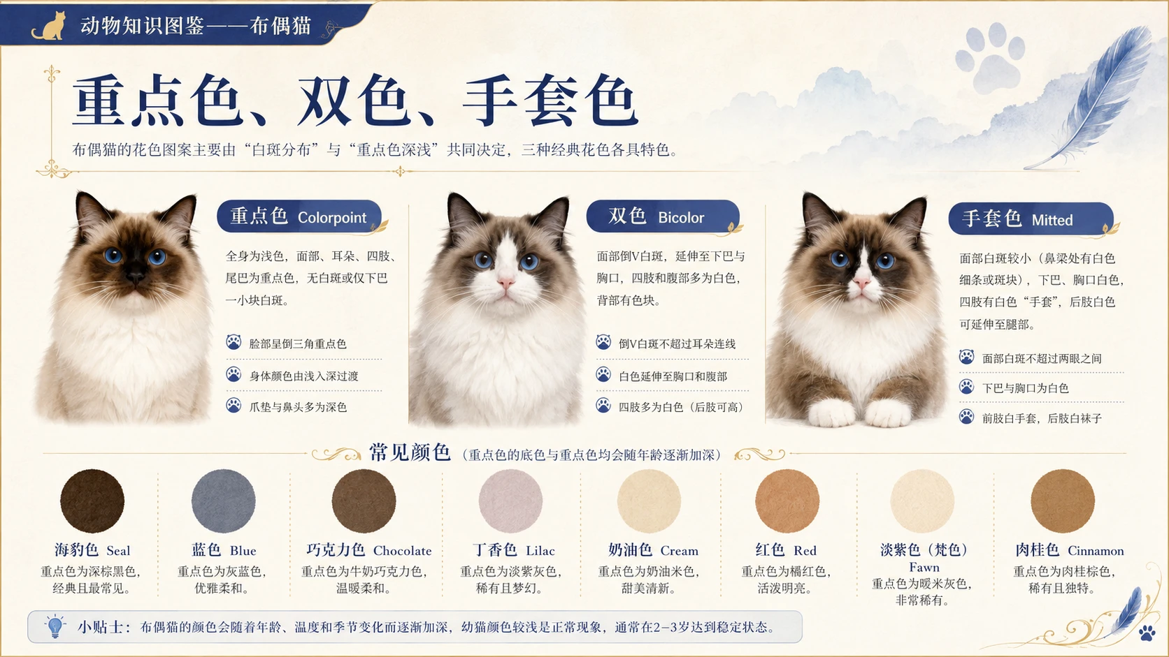 万物知识图鉴系列作品PPT——布偶猫 - 预览图2