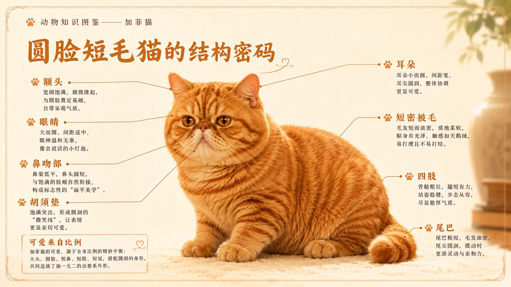 万物知识图鉴系列作品PPT——加菲猫 - 预览图1
