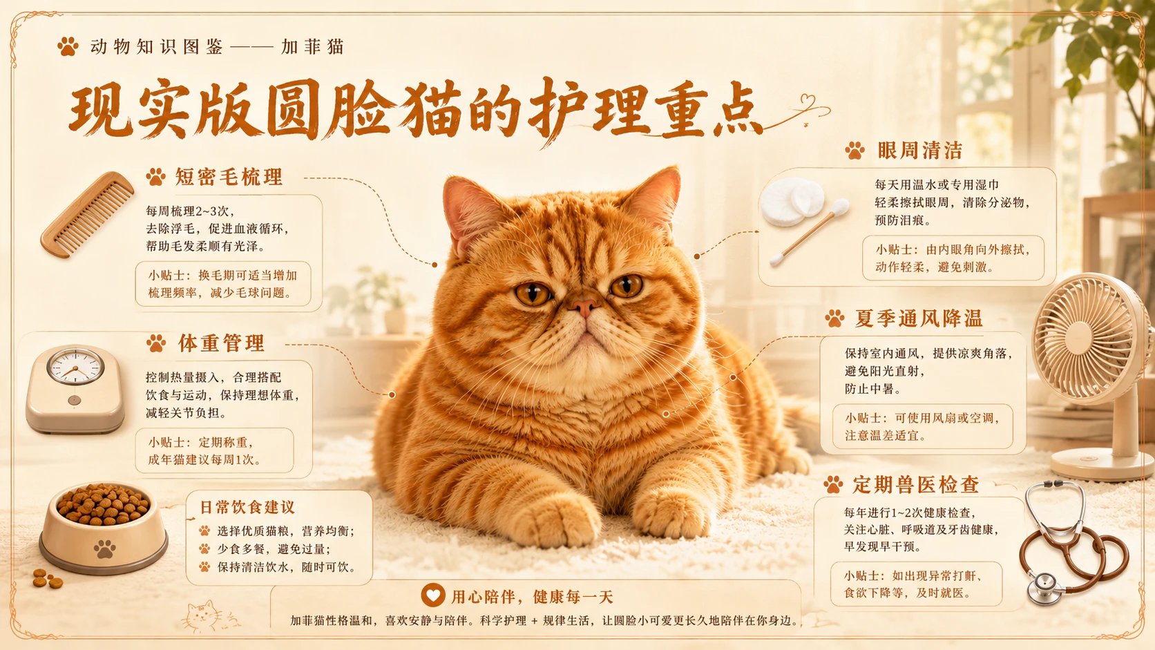万物知识图鉴系列作品PPT——加菲猫 - 预览图2
