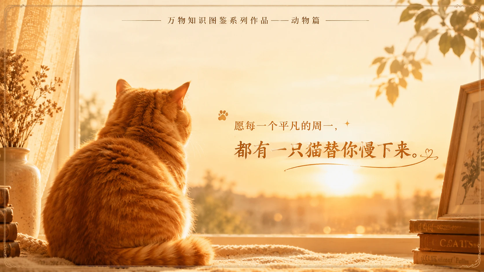万物知识图鉴系列作品PPT——加菲猫 - 预览图3