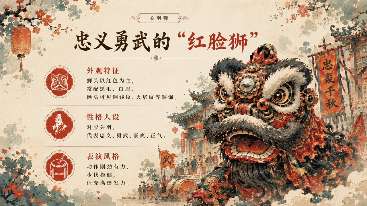 醒狮醒少年：读懂广东醒狮非遗文化PPT/舞狮/南狮/狮舞 - 预览图16