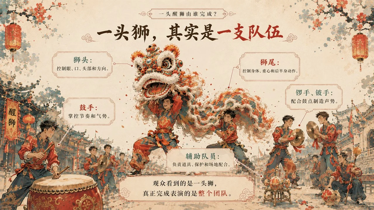 醒狮醒少年：读懂广东醒狮非遗文化PPT/舞狮/南狮/狮舞 - 预览图10