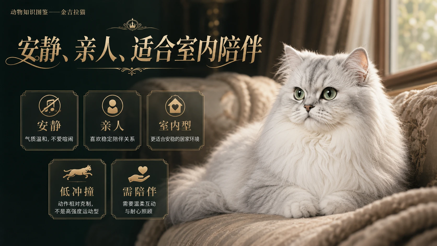 万物知识图鉴系列作品PPT——金吉拉猫 - 预览图2