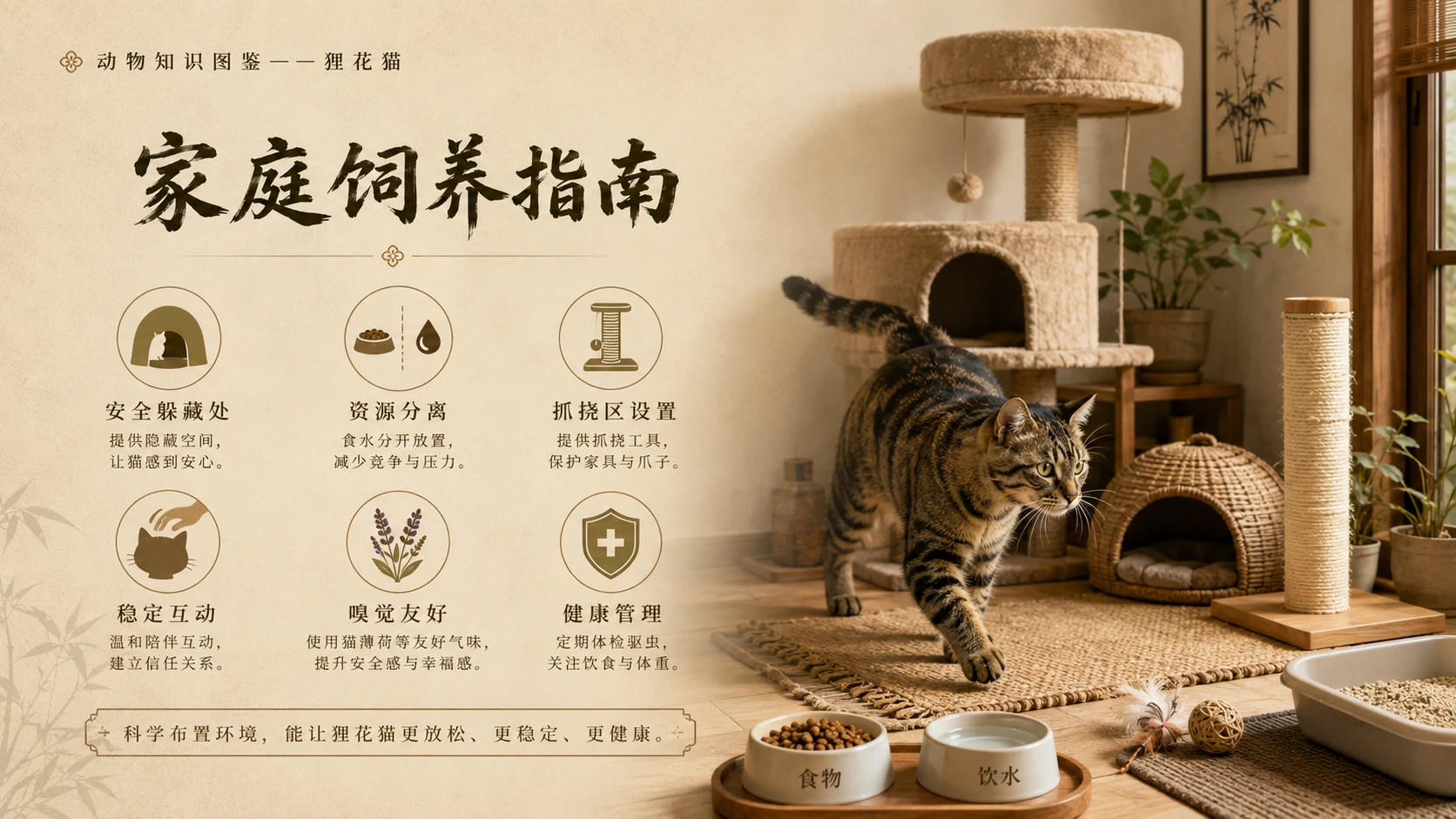 万物知识图鉴系列作品PPT——狸花猫 - 预览图2