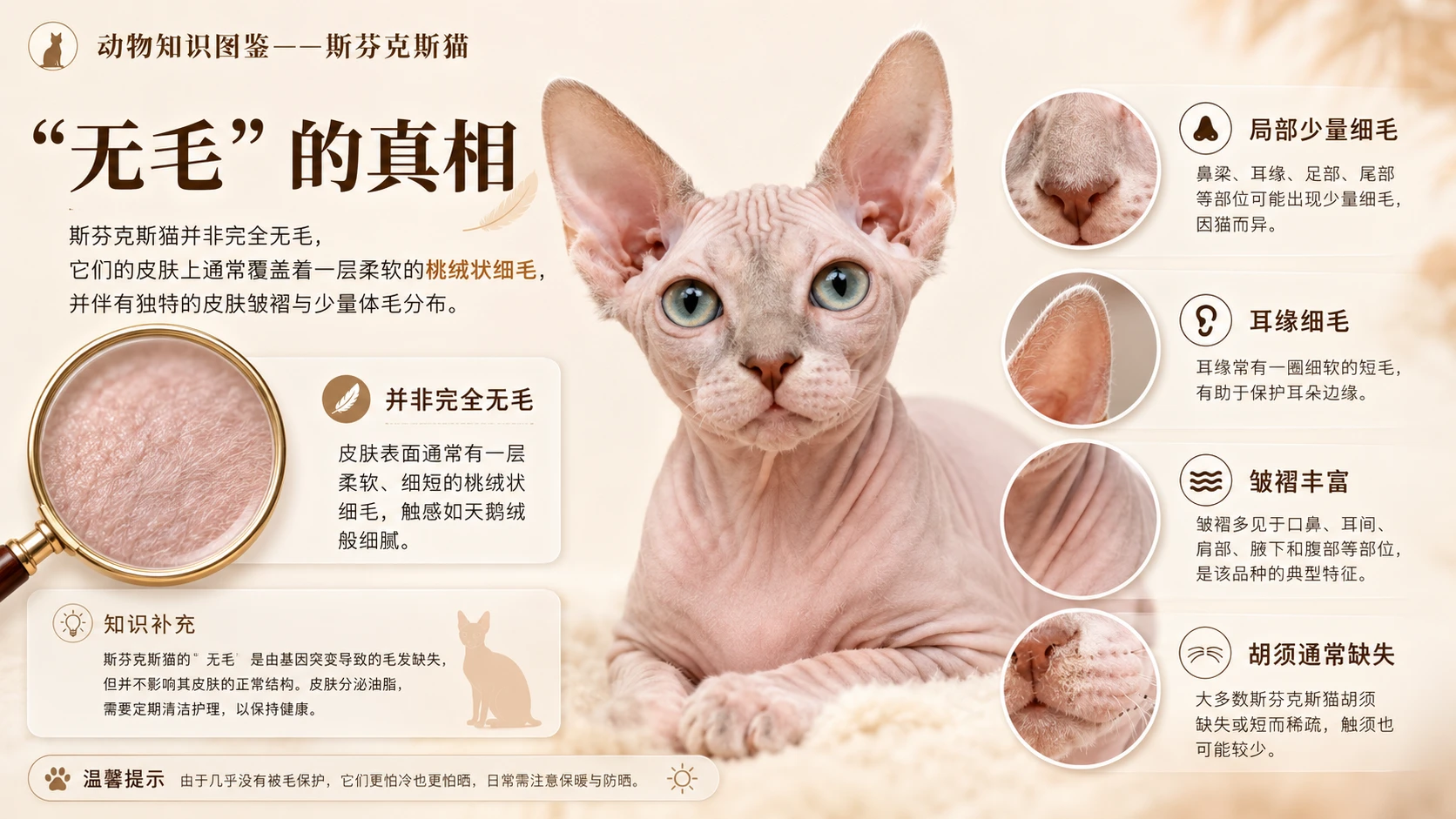 万物知识图鉴系列作品PPT——斯芬克斯猫 - 预览图2