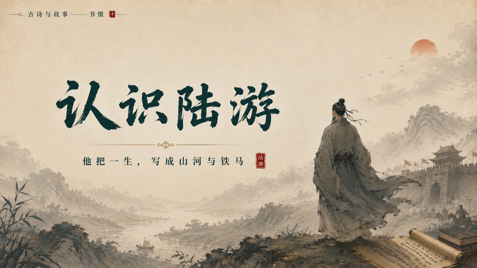 古诗与故事系列作品PPT——书愤 - 预览图11