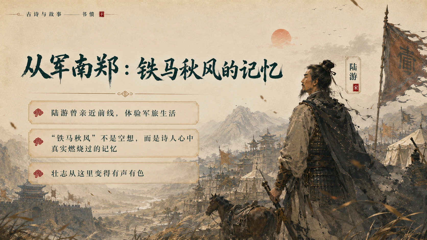 古诗与故事系列作品PPT——书愤 - 预览图13