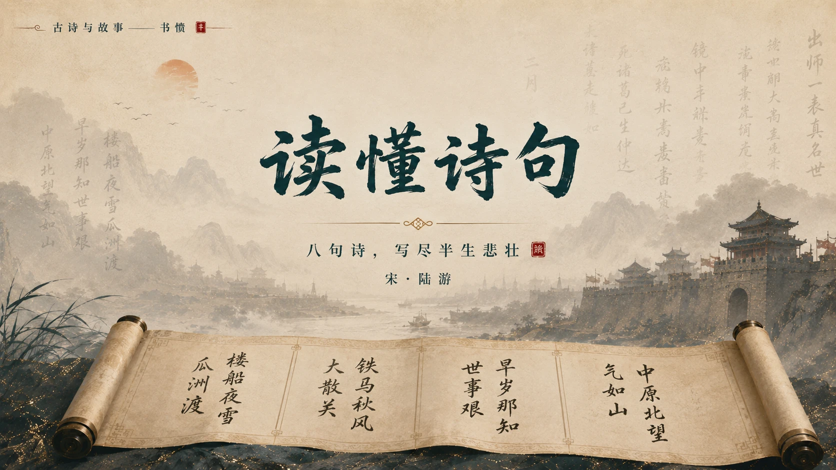 古诗与故事系列作品PPT——书愤 - 预览图15