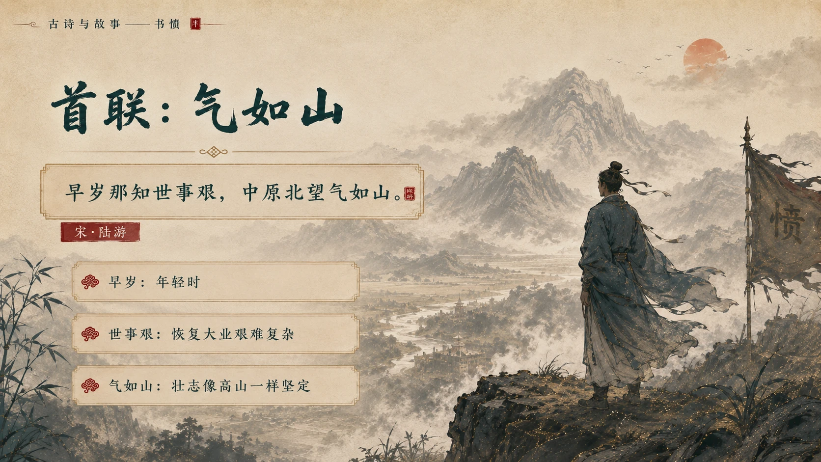 古诗与故事系列作品PPT——书愤 - 预览图16