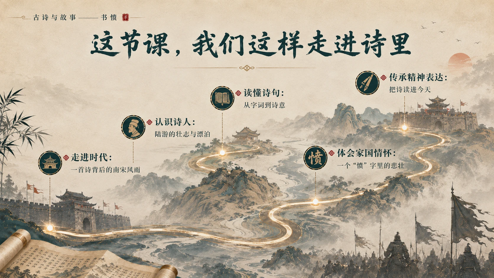 古诗与故事系列作品PPT——书愤 - 预览图5