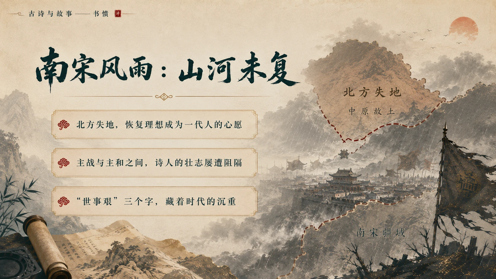 古诗与故事系列作品PPT——书愤 - 预览图8