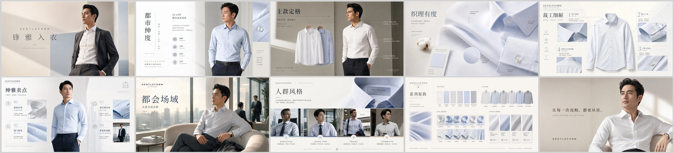 商业产品提案设计系列作品PPT——商务男士衬衫 - 预览图4