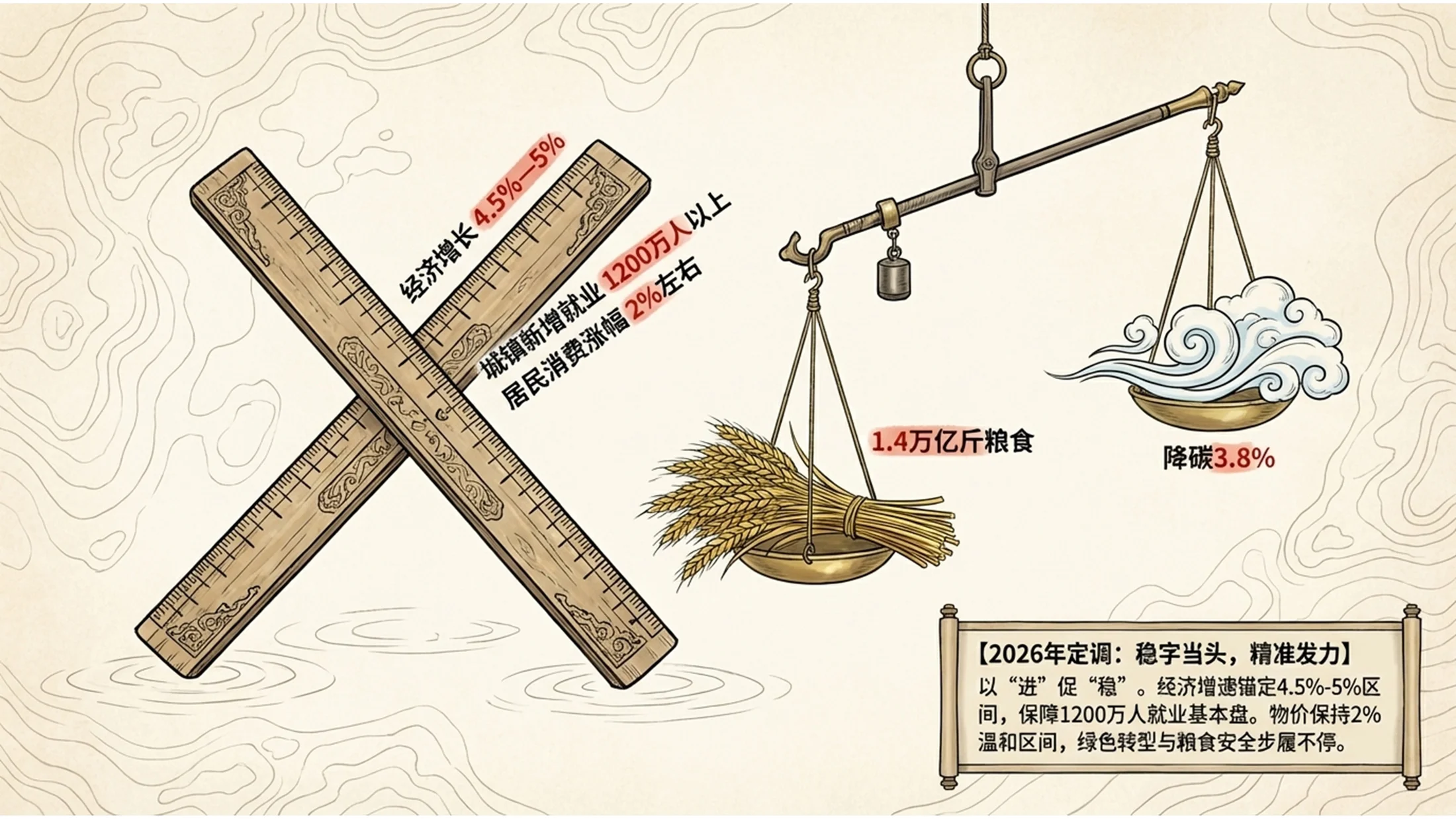 中式连环画风格政府工作报告PPT - 预览图6