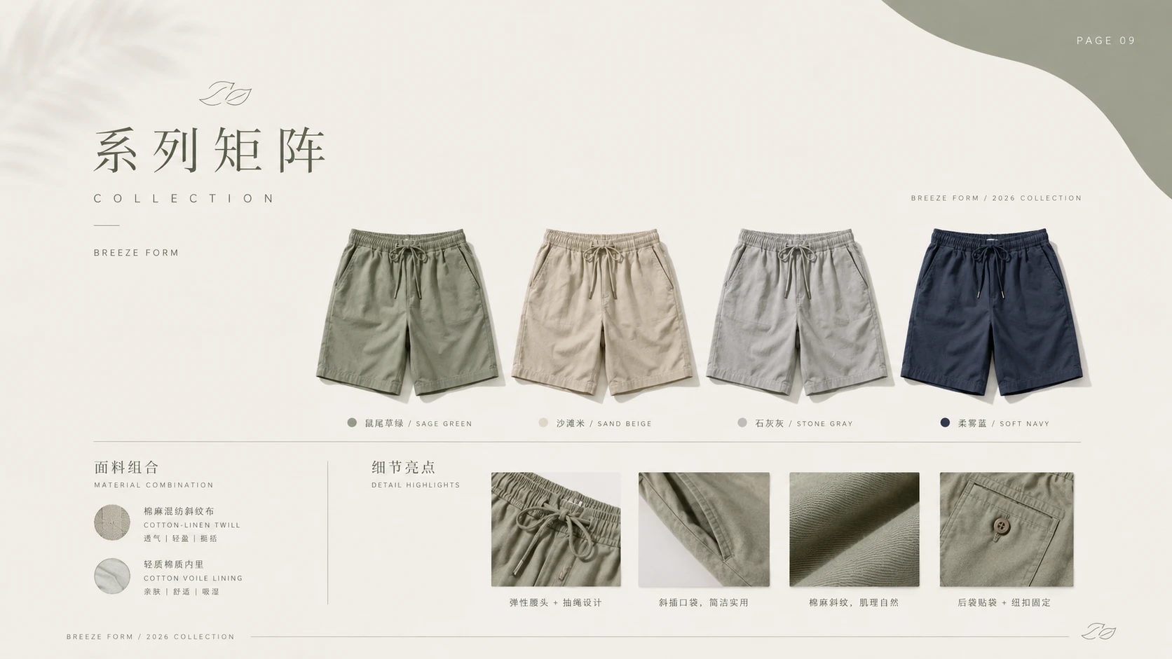 商业产品提案设计系列作品PPT——男士夏季休闲短裤 - 预览图2