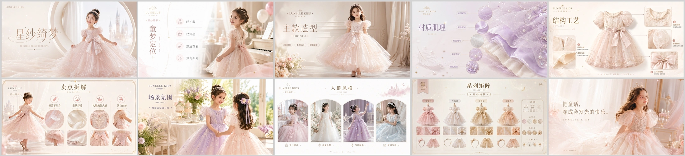 商业产品提案设计系列作品PPT——儿童公主裙 - 预览图4