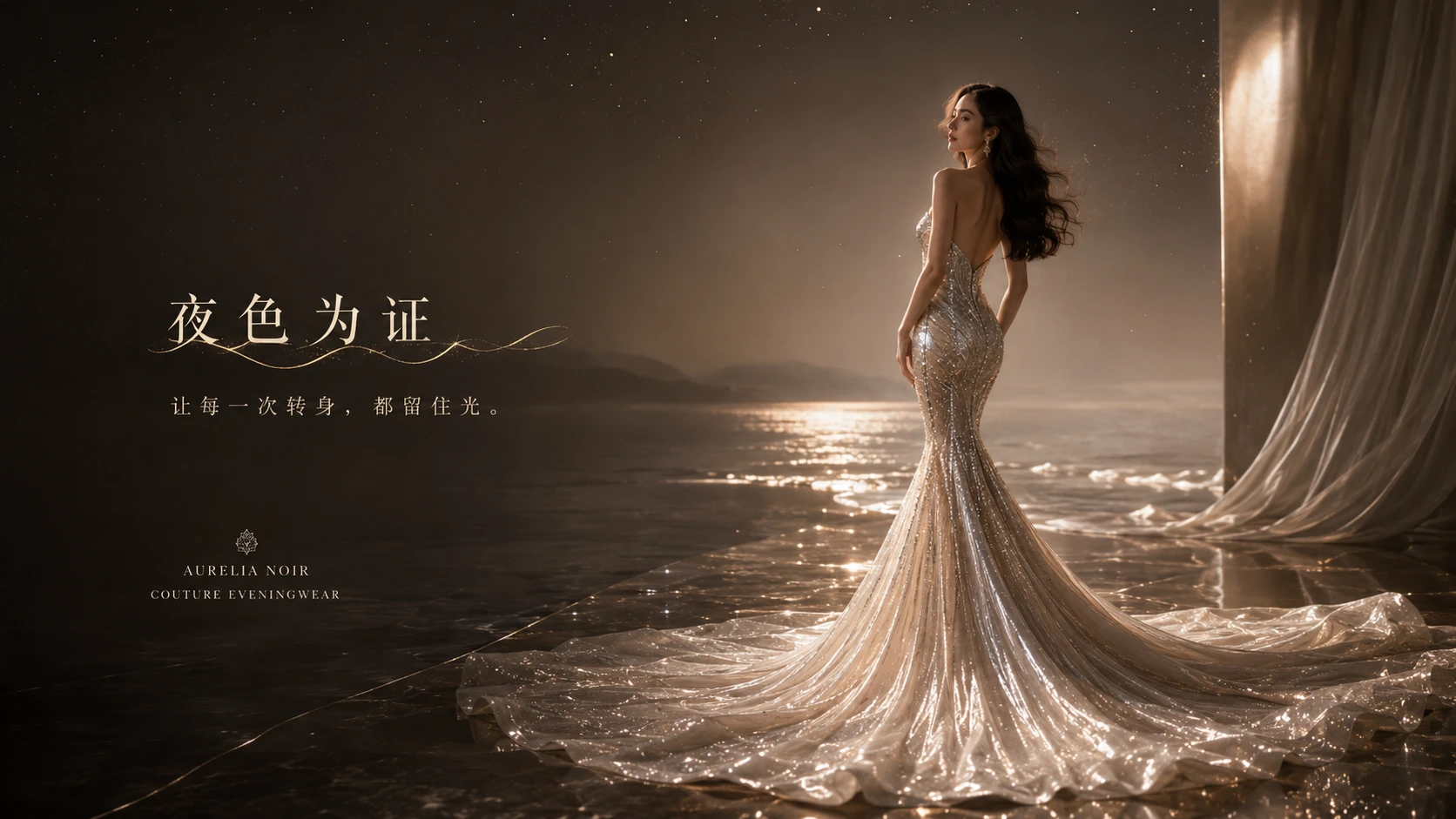 商业产品提案设计系列作品PPT——鱼尾晚礼服 - 预览图3
